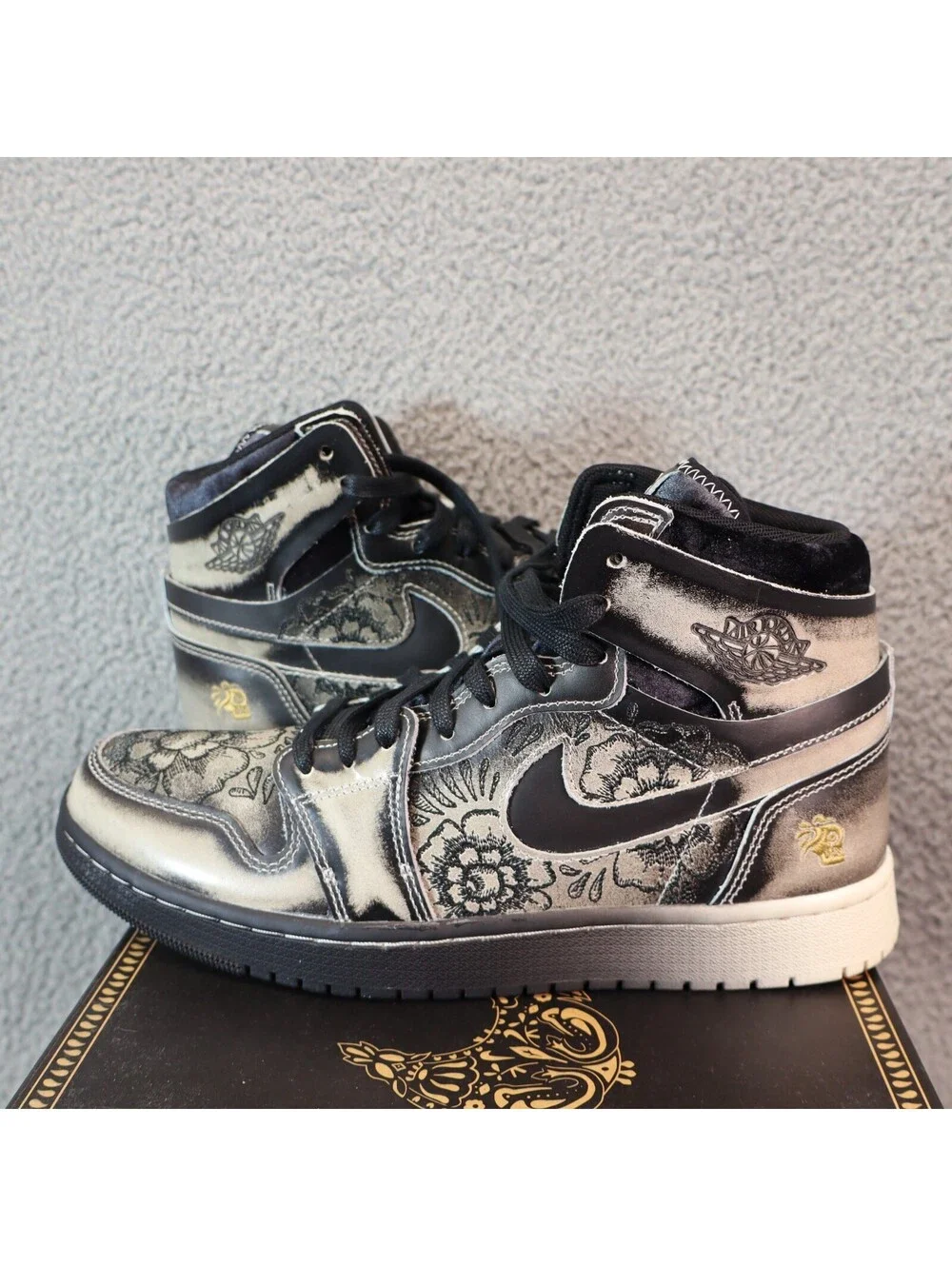Jordan 1 High Zoom CMFT 2 Dia de Muertos Men 10 FQ8155 010